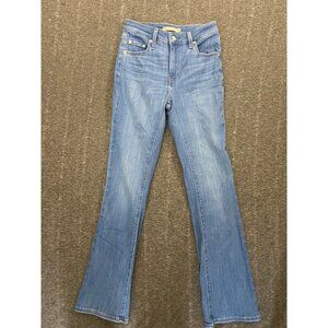 Levis Womens 725 High Rise Bootcut Jeans Size 26 Medium Wash Denim Stretch